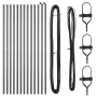 Set de postes de cercas Set de 13 Gris Acero | Foro24.es | Tu tienda online para hogar, jardín y más Foro24.es