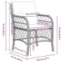 Set de Comedor de Jardín de 7 Piezas con Cojines Gris Claro Poliratán von , Gartenstühle - Ref: Foro24-3380244, Preis: 724,43...