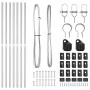 Postes de cerca 7 pcs Ø32 mm 190 cm Acero galvanizado | Foro24.es | Tu tienda online para hogar, jardín y más Foro24.es