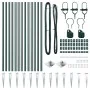 Set de Postes de Cerca con Punta Set de 13 Verde Plástico | Foro24.es | Tu tienda online para hogar, jardín y más Foro24.es
