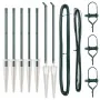 Postes de cerca con punta 7 pcs Ø32 mm 100 cm acero galvanizado | Foro24.es | Tu tienda online para hogar, jardín y más Foro24.es