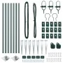 Postes de cerca con punta 7 pcs Ø32 mm 100 cm acero galvanizado | Foro24.es | Tu tienda online para hogar, jardín y más Foro24.es
