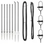Set de Postes de Cercas Set de 14 Gris Metal | Foro24.es | Tu tienda online para hogar, jardín y más Foro24.es