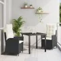Set de 2 Negro PE ratán Mediano Reposabrazos ajustables de , Sillas de jardín - Ref: Foro24-3380477, Precio: 337,84 €, Descue...