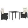 Set de 2 Negro PE ratán Mediano Reposabrazos ajustables de , Sillas de jardín - Ref: Foro24-3380477, Precio: 337,84 €, Descue...