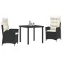 Set de 2 Negro PE ratán Mediano Reposabrazos ajustables de , Sillas de jardín - Ref: Foro24-3380477, Precio: 337,84 €, Descue...