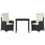 Set de 2 Negro PE ratán Mediano Reposabrazos ajustables de , Sillas de jardín - Ref: Foro24-3380477, Precio: 337,84 €, Descue...