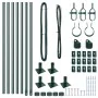 Kit de Postes de Cerramiento con Bases Set de 7 Verde | Foro24.es | Tu tienda online para hogar, jardín y más Foro24.es