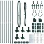 Set de postes de cerca con placas base Set de 14 Verde Metal | Foro24.es | Tu tienda online para hogar, jardín y más Foro24.es