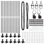 Set de Posts de Cerca Set de 26 Gris Concreto 3.2 x 3.2 x 78.5 cm | Foro24.es | Tu tienda online para hogar, jardín y más Foro24.es