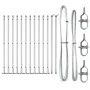 Kit de postes de cercas Set de 13 Plata Acero galvanizado | Foro24.es | Tu tienda online para hogar, jardín y más Foro24.es