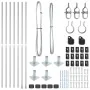 Postes para cercas con bases 7 pcs Ø32mm 88.5cm Acero galvanizado by , fence posts - Ref: Foro24-42004328, Price: 77,45 €, Di...