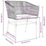 Conjunto de 4 Gris Poliratán Estándar | Foro24.es | Tu tienda online para hogar, jardín y más Foro24.es