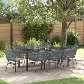 Conjunto de Comedor de Jardín de 9 Piezas con