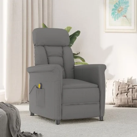 Sillón de masaje Gris Oscuro Tela de Microfibra | Foro24.es | Tu tienda online para hogar, jardín y más Foro24.es