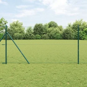 Cerca Hexagonal Verde 1.4x10 m Acero