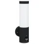 Lámparas de pared exteriores con sensor 2 piezas Acero inoxidable negro IP44 | Foro24.es | Tu tienda online para hogar, jardín y más Foro24.es