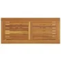 Mesa de Exterior Natural y Negra 35x80x75 cm de Madera Sólida y Acero by , Garden tables - Ref: Foro24-4010606, Price: 92,77 ...