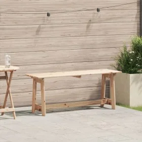 Banco Exterior 119x35x47 cm de Madera Maciza de