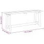 Banco Exterior 119x35x47 cm de Madera Maciza de Pino | Foro24.es | Tu tienda online para hogar, jardín y más Foro24.es