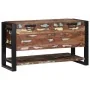 Caja de Almacenamiento Multicolor 80x35x45 cm de Madera Sólida Recuperada de , Baúles de almacenamiento - Ref: Foro24-4015976...