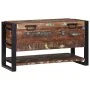 Caja de Almacenamiento Multicolor 80x35x45 cm de Madera Sólida Recuperada de , Baúles de almacenamiento - Ref: Foro24-4015976...