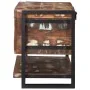 Caja de Almacenamiento Multicolor 80x35x45 cm de Madera Sólida Recuperada de , Baúles de almacenamiento - Ref: Foro24-4015976...