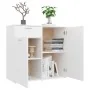 Weißes Sperrholz-Sideboard 80x36x75 cm von vidaXL, Sideboards - Ref: Foro24-805770, Preis: 87,08 €, Rabatt: %