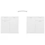 Weißes Sperrholz-Sideboard 80x36x75 cm von vidaXL, Sideboards - Ref: Foro24-805770, Preis: 87,08 €, Rabatt: %