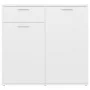 Weißes Sperrholz-Sideboard 80x36x75 cm von vidaXL, Sideboards - Ref: Foro24-805770, Preis: 87,08 €, Rabatt: %