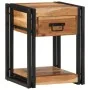 Set de 2 Mesitas de Noche 40x35x50 cm Madera de Acacia Sólida | Foro24.es | Tu tienda online para hogar, jardín y más Foro24.es