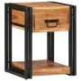 Set de 2 Mesitas de Noche 40x35x50 cm Madera de Acacia Sólida | Foro24.es | Tu tienda online para hogar, jardín y más Foro24.es