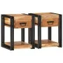 Set de 2 Mesitas de Noche 40x35x50 cm Madera de Acacia Sólida | Foro24.es | Tu tienda online para hogar, jardín y más Foro24.es