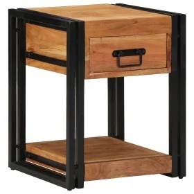 Mesita de Noche 40x40x50 cm Madera Maciza de