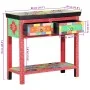 Mesa Consola con Cajones Multicolor de Madera Ingienerizada | Foro24.es | Tu tienda online para hogar, jardín y más Foro24.es