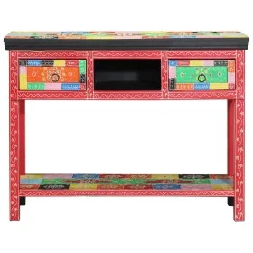 Mesa de Consola Multicolor 100x30x75 cm de Madera