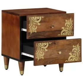 Cabinet de Noche Marrón miel Madera maciza de