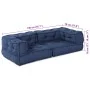 Pouf Modular Índigo 140x70x36 Tela | Foro24.es | Tu tienda online para hogar, jardín y más Foro24.es
