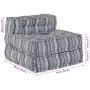 Pouff modular gris 70x70x54 tela | Foro24.es | Tu tienda online para hogar, jardín y más Foro24.es