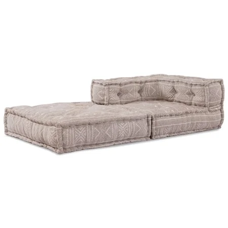 Pouffe Modular Marrón Claro 70x70x54 Tela | Foro24.es | Tu tienda online para hogar, jardín y más Foro24.es