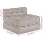 Pouffe Modular Marrón Claro 70x70x54 Tela von , Kissen für Stühle und Sofas - Ref: Foro24-4019054, Preis: 135,04 €, Rabatt: -5%%