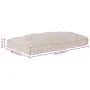 Cojín para sofá de palets en tela crema de , Cojines para sillas y sofás - Ref: Foro24-4019082, Precio: 85,84 €, Descuento: %