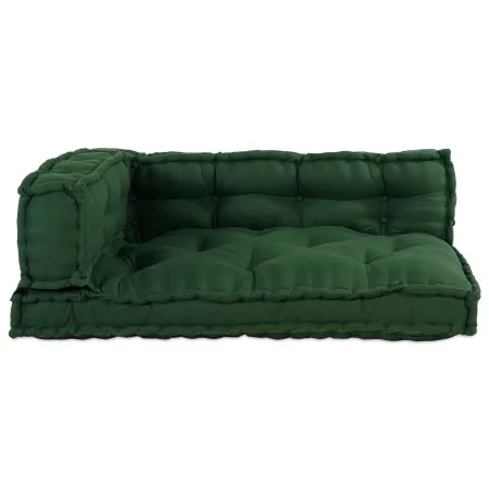 Cojín para sofá de palets con soporte para brazos y respaldo de tela verde by , Cushions for chairs and sofas - Ref: Foro24-4...