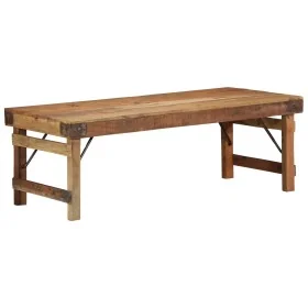 Mesa de café Madera natural Madera maciza 110 x