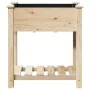 Plantador de Jardín con Estante 71x37x76 cm de Madera Maciza de Pino by , Pots and planters - Ref: Foro24-42006566, Price: 63...