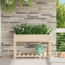 Jardín Planter con Estante 115x59x76 cm Madera Maciza de Abeto de , Maceteros y jardineras - Ref: Foro24-42006567, Precio: 87...