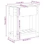 Plantador de Jardín con Estante 71x37x76 cm de Madera Maciza de Pino by , Pots and planters - Ref: Foro24-42006566, Price: 63...