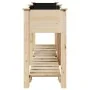 Macetero de jardín con estante 161x43x76 cm de madera maciza de abeto | Foro24.es | Tu tienda online para hogar, jardín y más Foro24.es