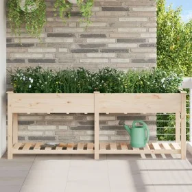 Comprar Macetero de jardín con estante 203x53x76