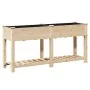Macetero de jardín con estante 161x43x76 cm de madera maciza de abeto | Foro24.es | Tu tienda online para hogar, jardín y más Foro24.es